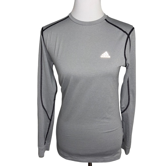 adidas Tops - Adidas Gray Heather Performance Top